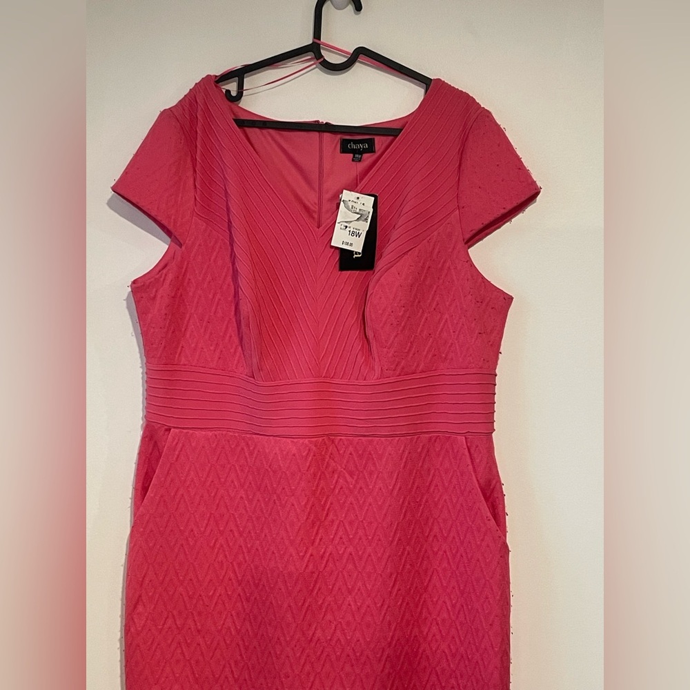 Chaya Pink Short Sleeve Dress NWT